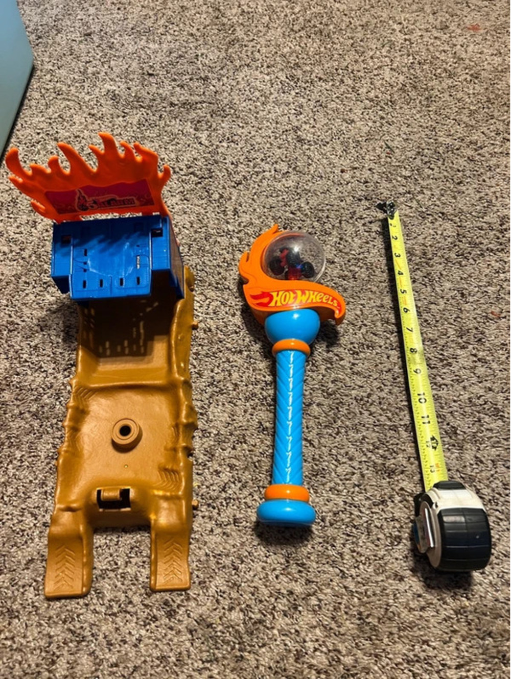 Lot of 2 hot wheels replacement parts 5 alarm and torch for parts or repair